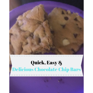 Delicious Chocolate Chip Bars